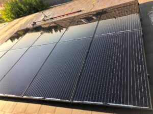 Solar panel cleaning in Rocklin