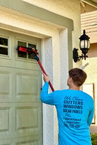 Garage door cleaning