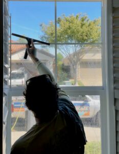 Interior window cleaning