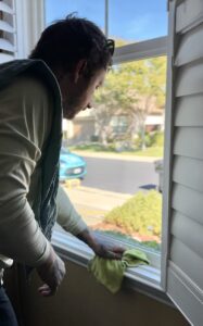 Window track cleaning